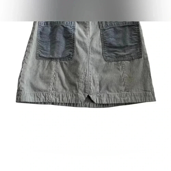 Anthropologie Pilcro & The Letterpress Blue White Pinstripe Mini Skirt Size 8 - Picture 6 of 16